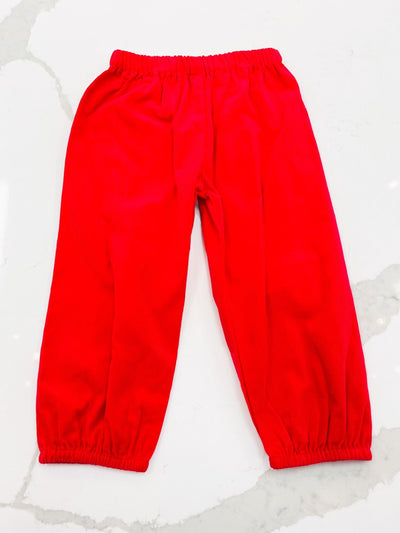Logan Elastic Pant - Red - Posh Tots Children's Boutique