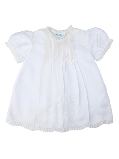 Detailed Lace Slip Dress, White