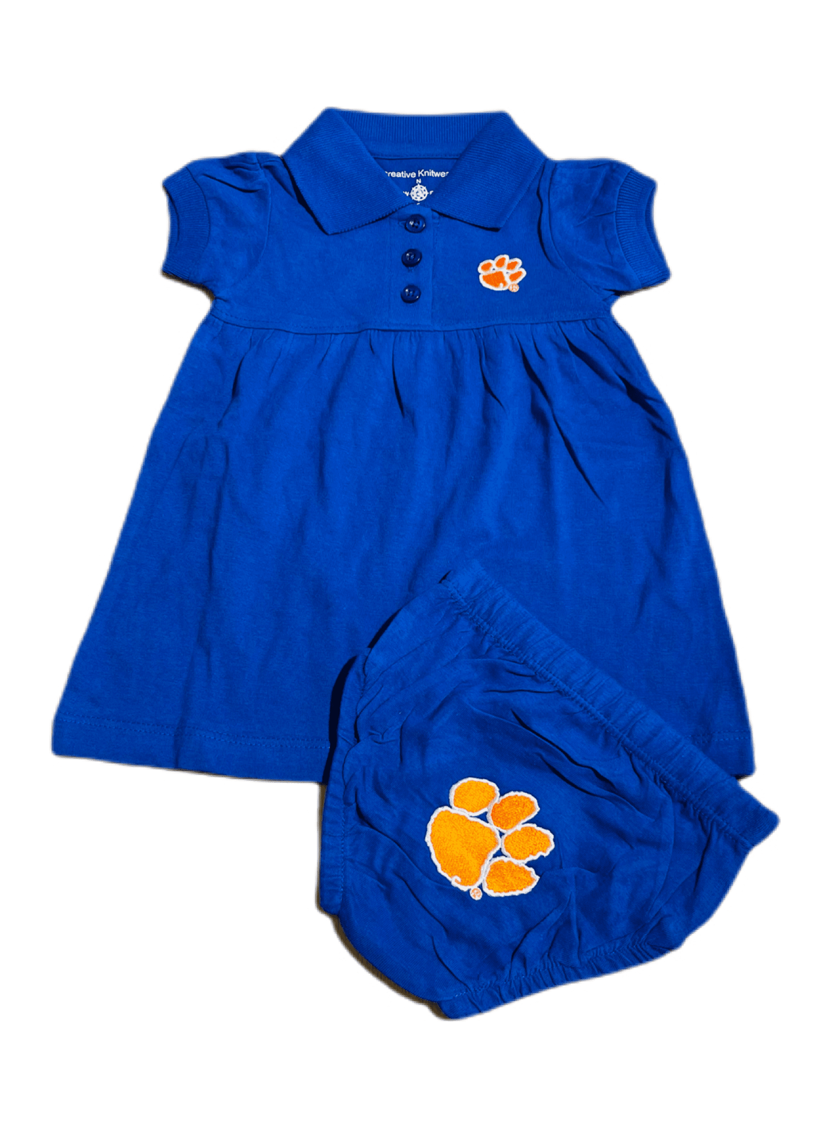 Clemson Polo Dress - Purple