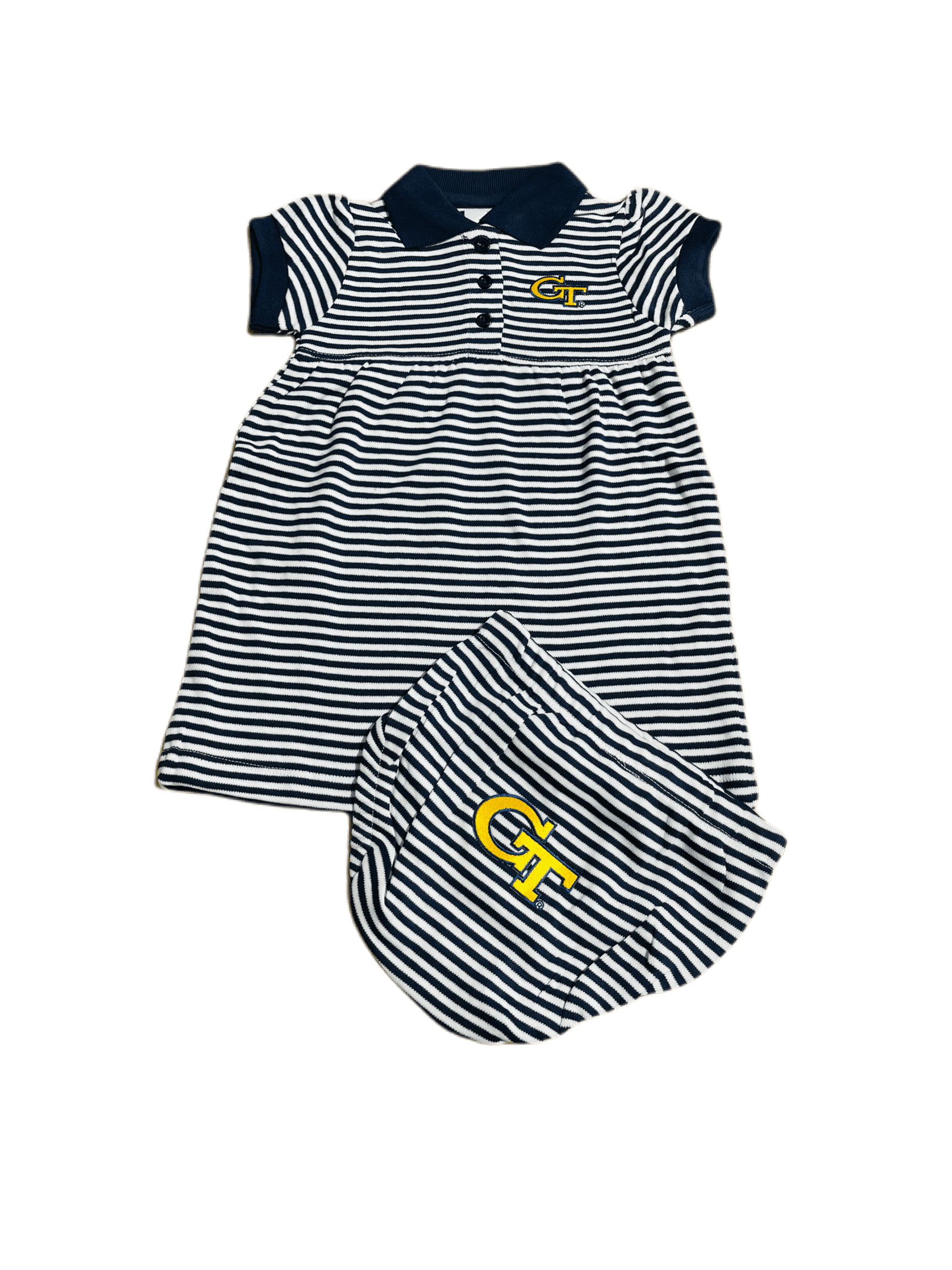 Georgia Tech Striped Gameday Dress