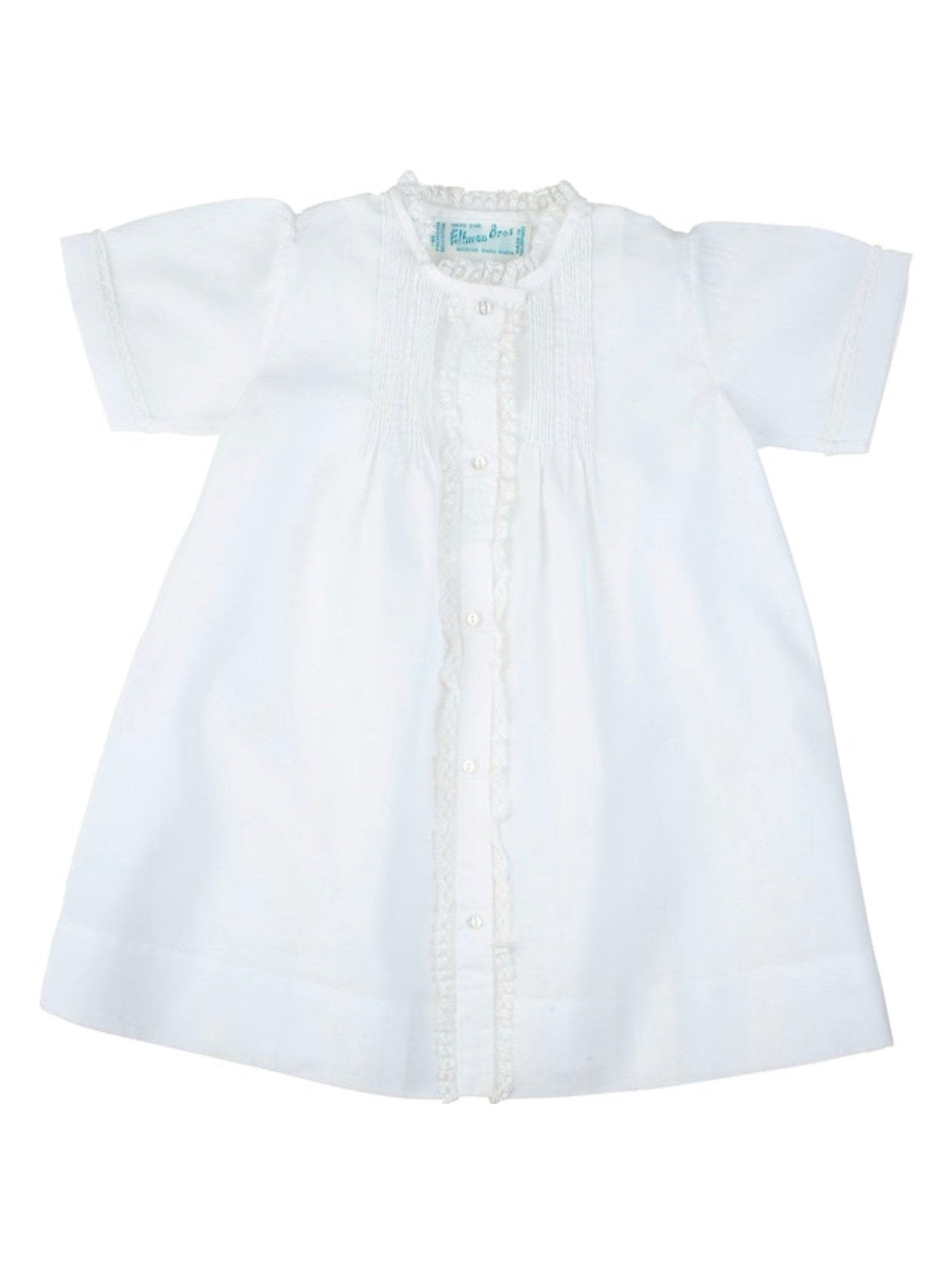 Lace Folded Daygown, White