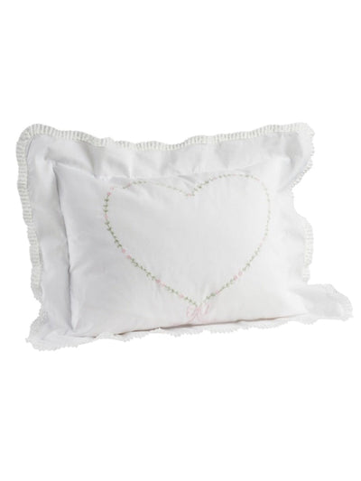 Floral Heart Pillow Case
