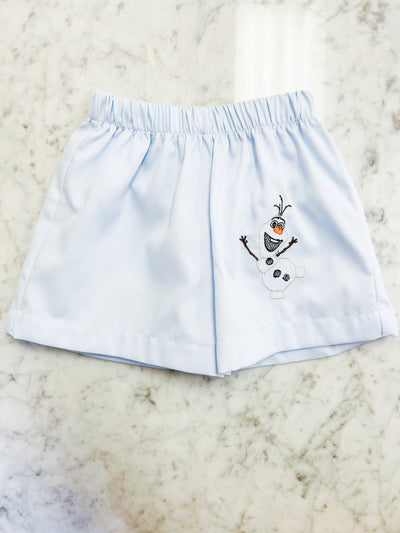 Frozen Embroidered Shorts