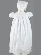 Lacy Yoke Christening Gown Set