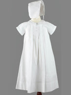 Boys Pleated Christening Gown Set