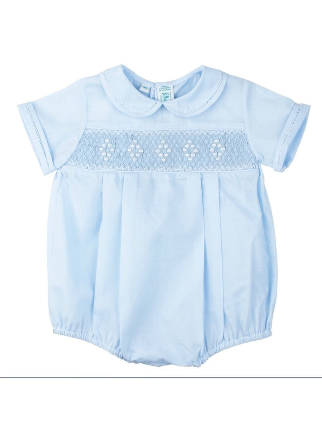 Smocked Embroidered Diamond Creeper