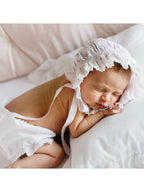 Smocked Lace Bonnet