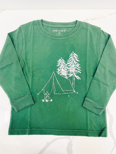 T-Shirt L/S Camping - Green
