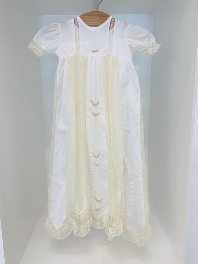 Antique White Pat Christening Gown Set