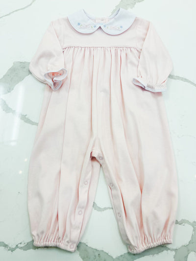 Embroidered Pink Bow Longall