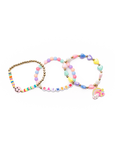 Rainbow Smiles Bracelet - 3 pc set