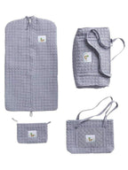 Quilted Luggage - Navy Mallard