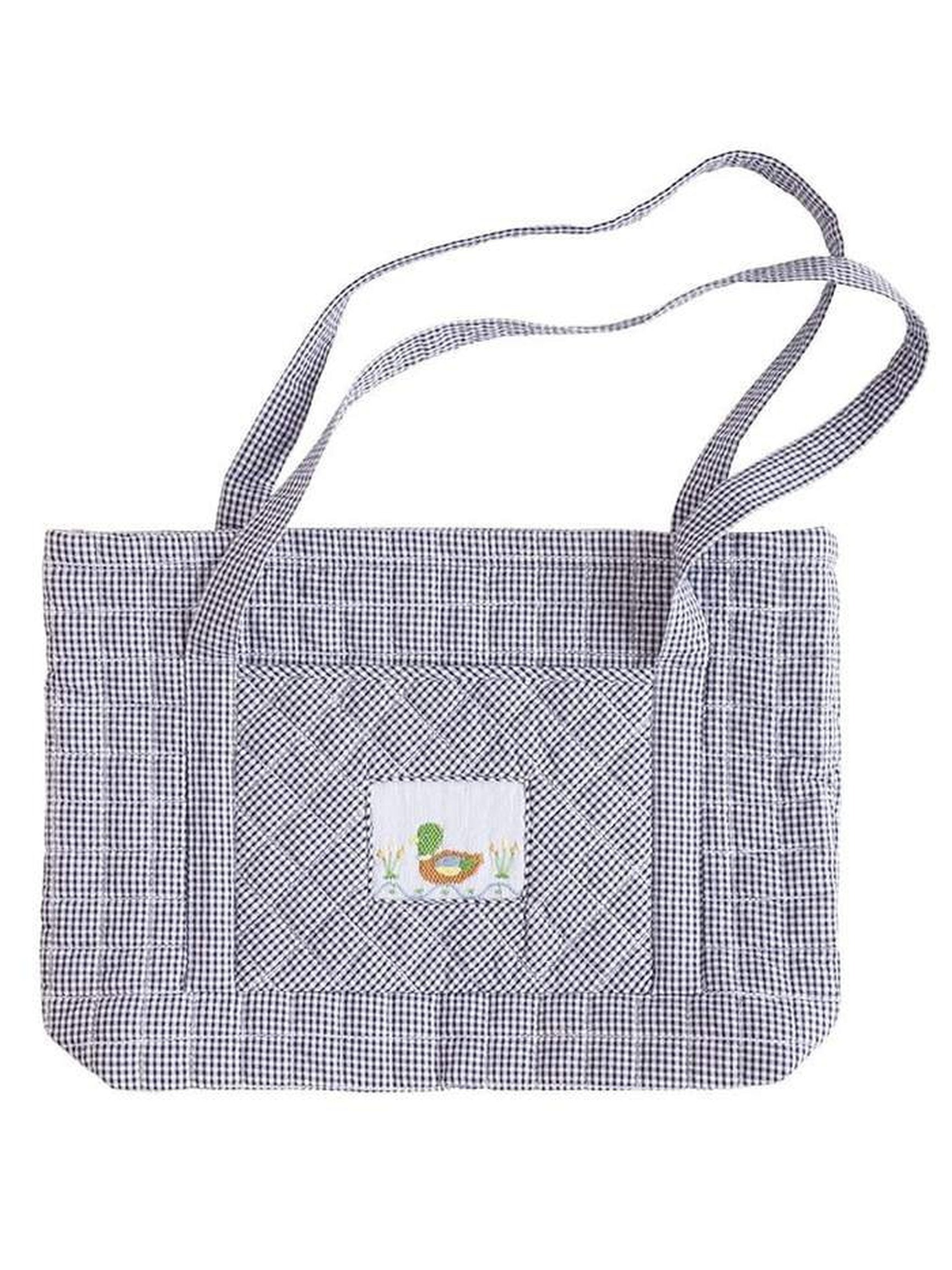 Quilted Luggage - Navy Mallard
