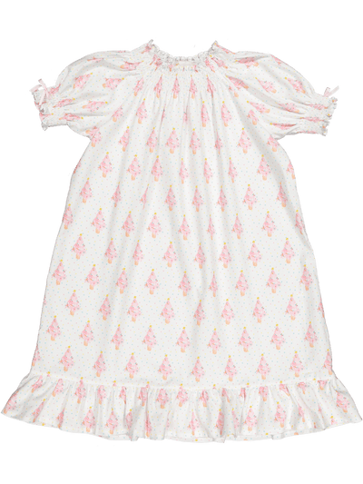 Pink Wonderland Christmas Nightgown - Posh Tots Children's Boutique