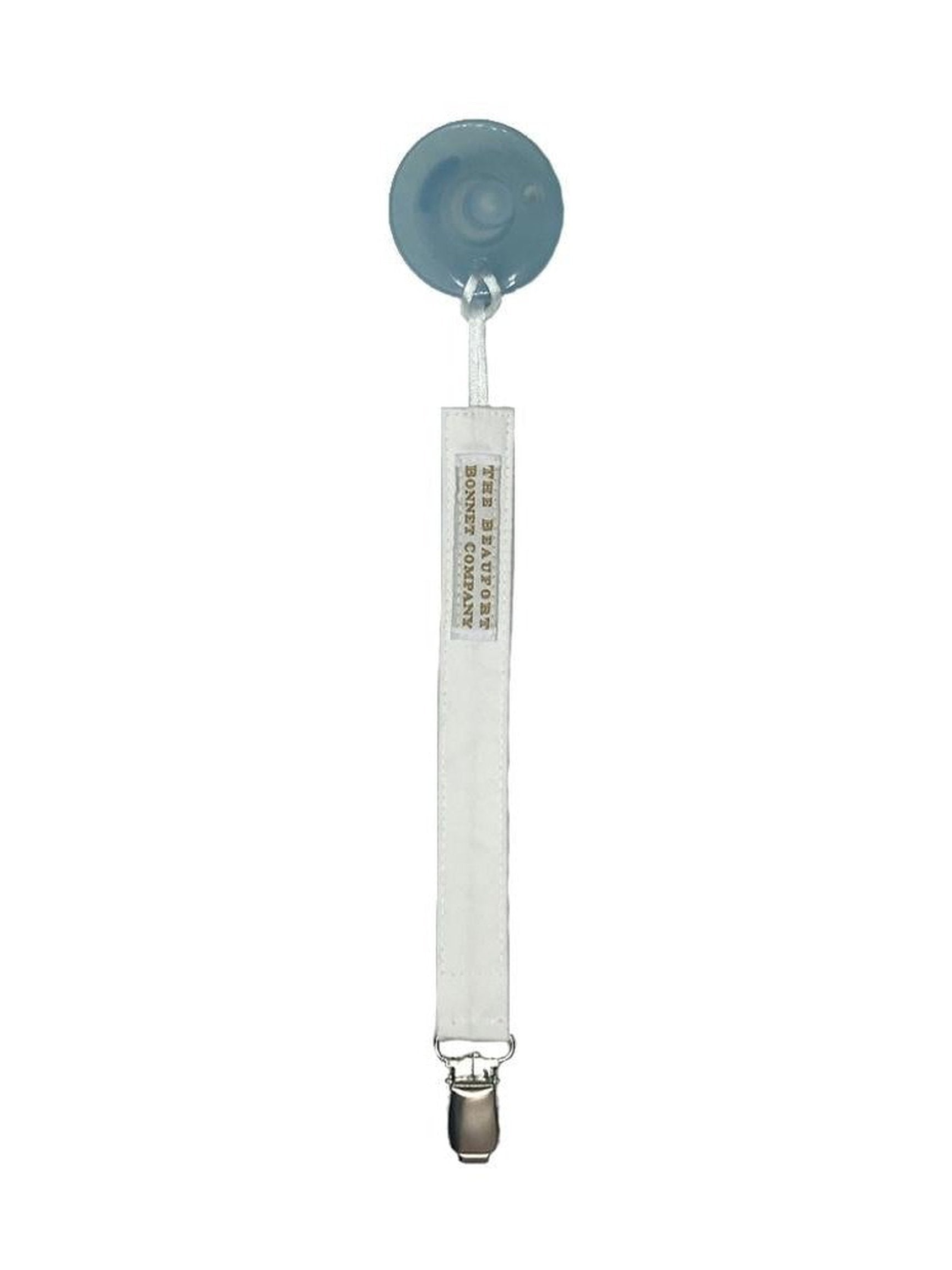 Parker Pacifier Clip - Worth Avenue White