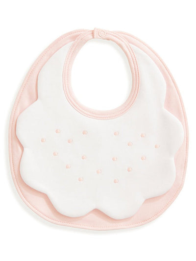 Pima & Terry Bib with Dot Embroidery