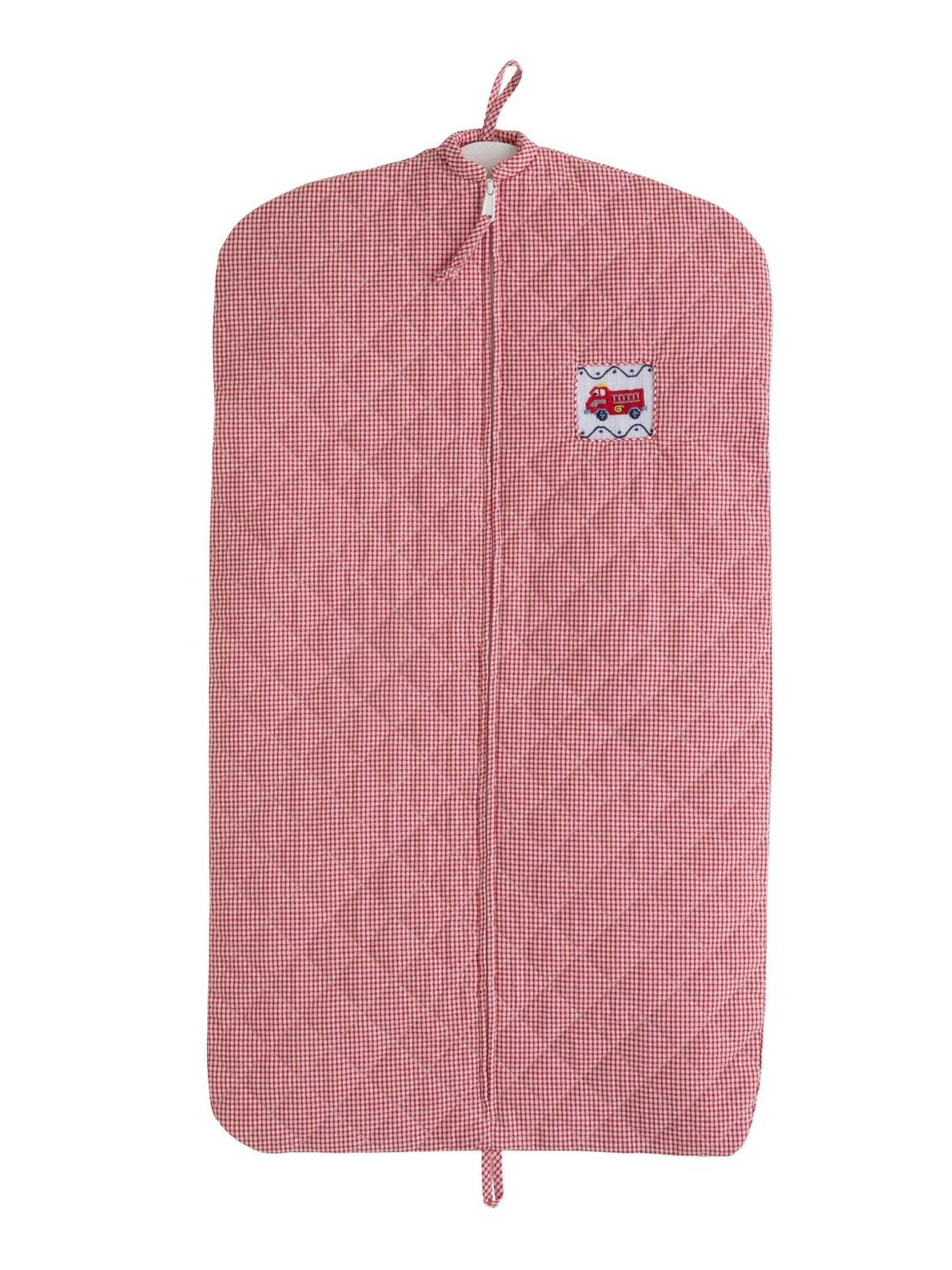 Quilted Luggage - Red Firetruck