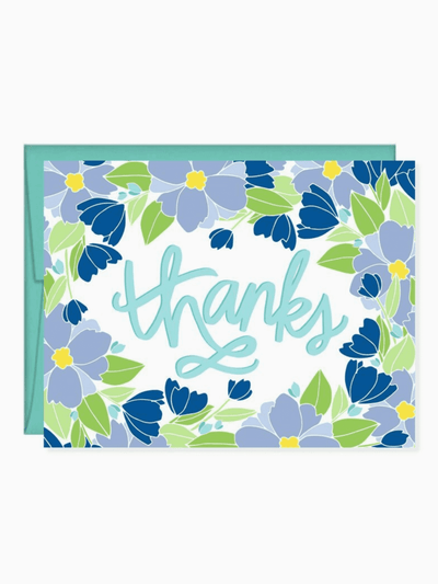 Thanks Floral Note Card