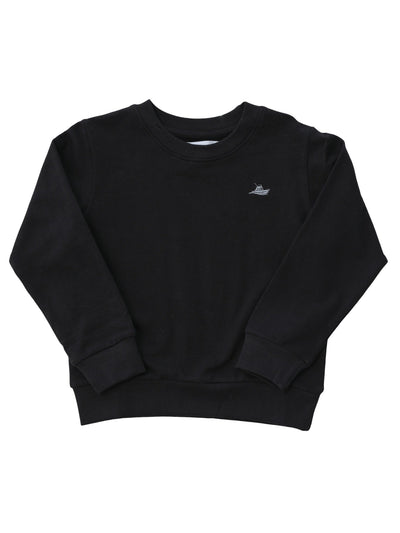 Black Knit Sweatshirt - Posh Tots Children's Boutique
