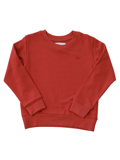 Red Knit Sweatshirt - Posh Tots Children's Boutique