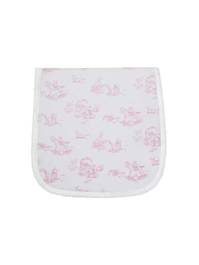 Pink Toile Burp Cloth