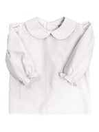 Girl's L/S Cotton Button Back Onesie/Blouse