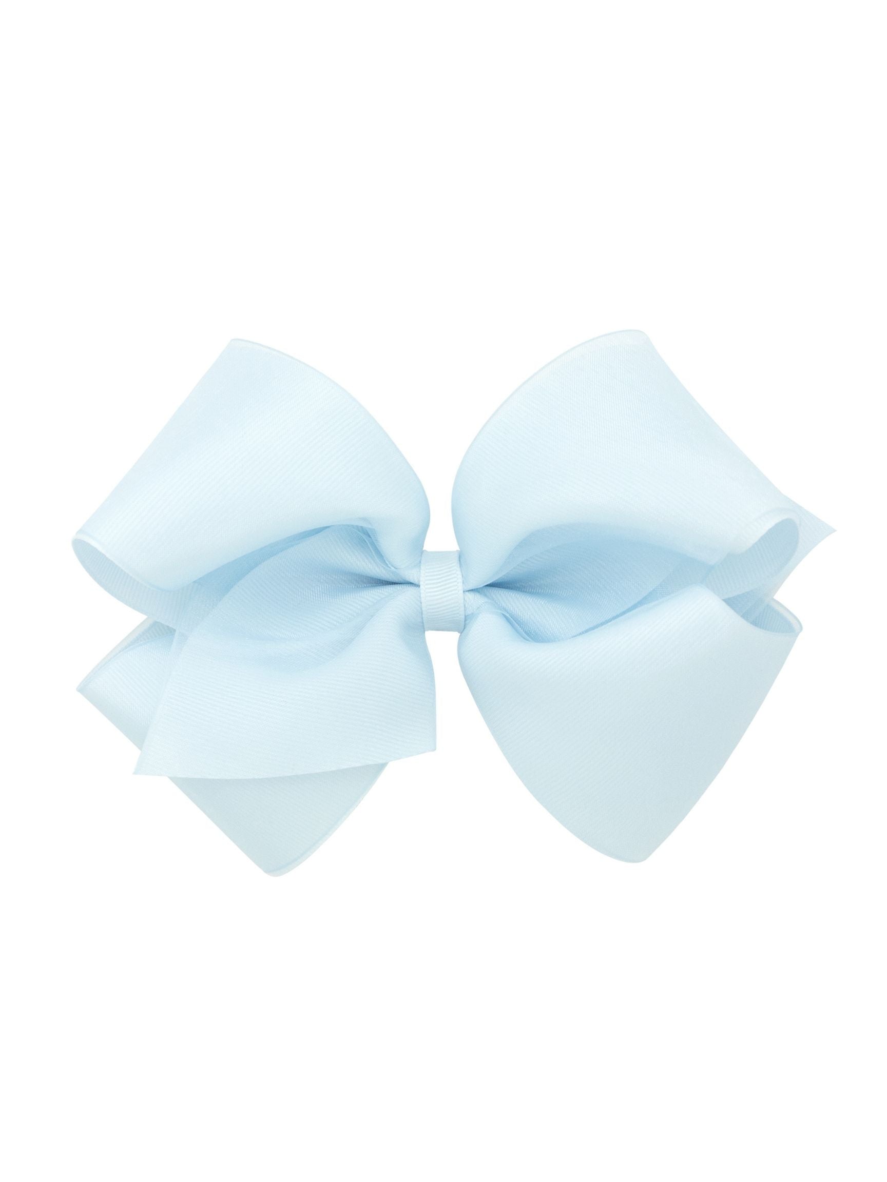 Organza Overlay Grosgrain Hair Bow