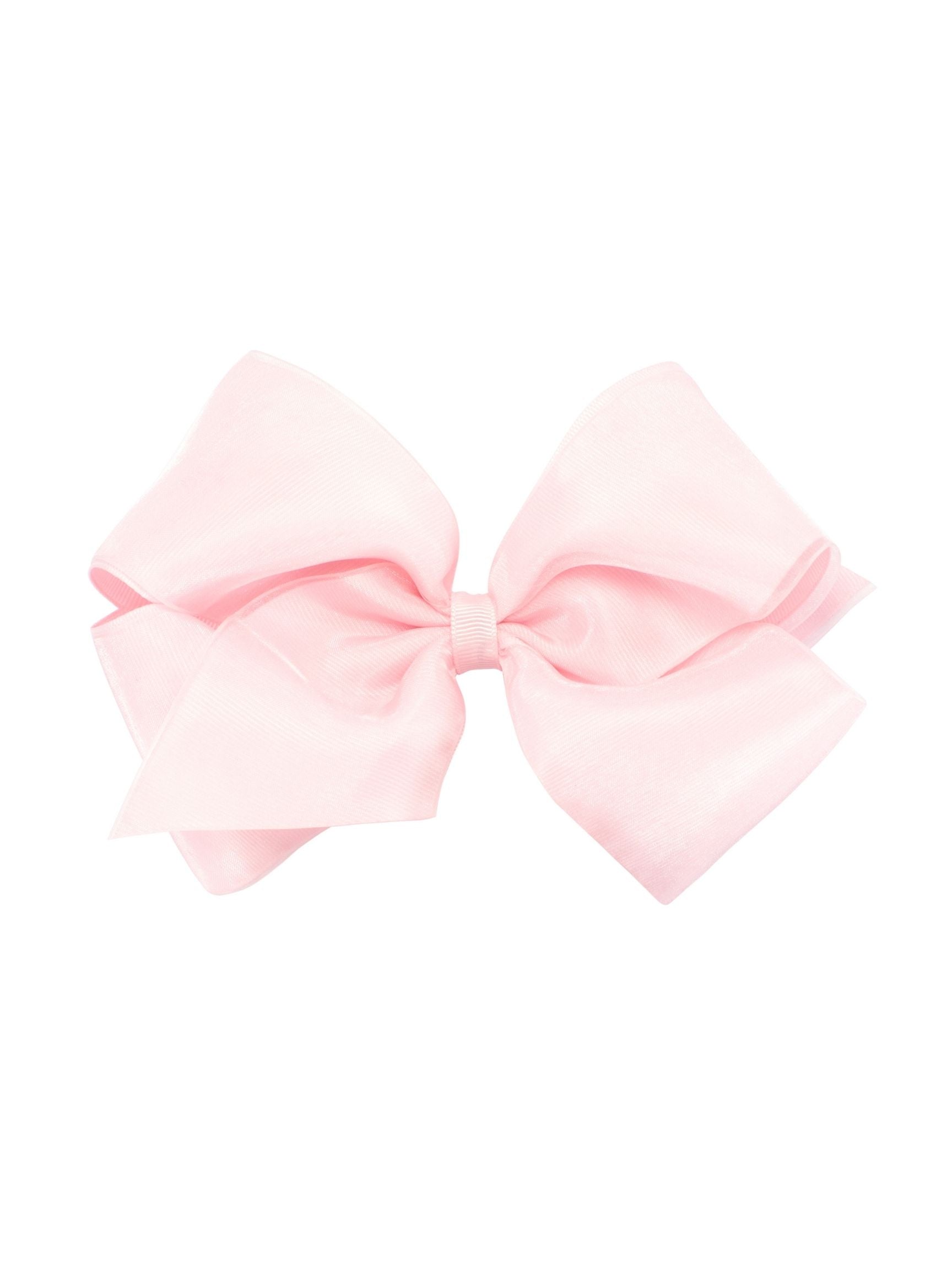 Organza Overlay Grosgrain Hair Bow