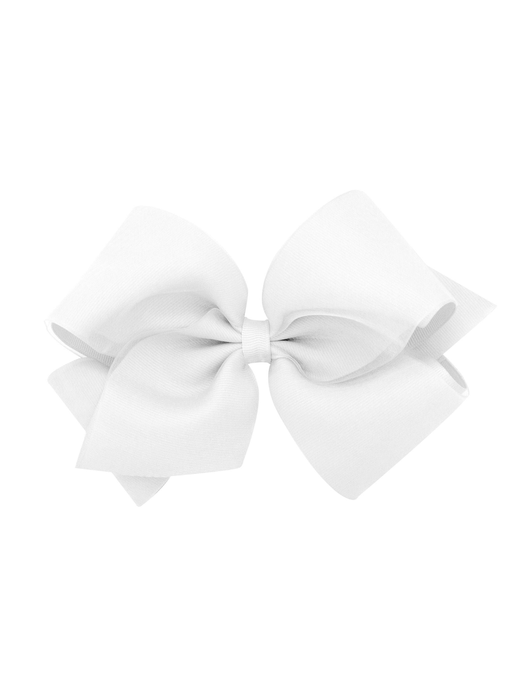 Organza Overlay Grosgrain Hair Bow