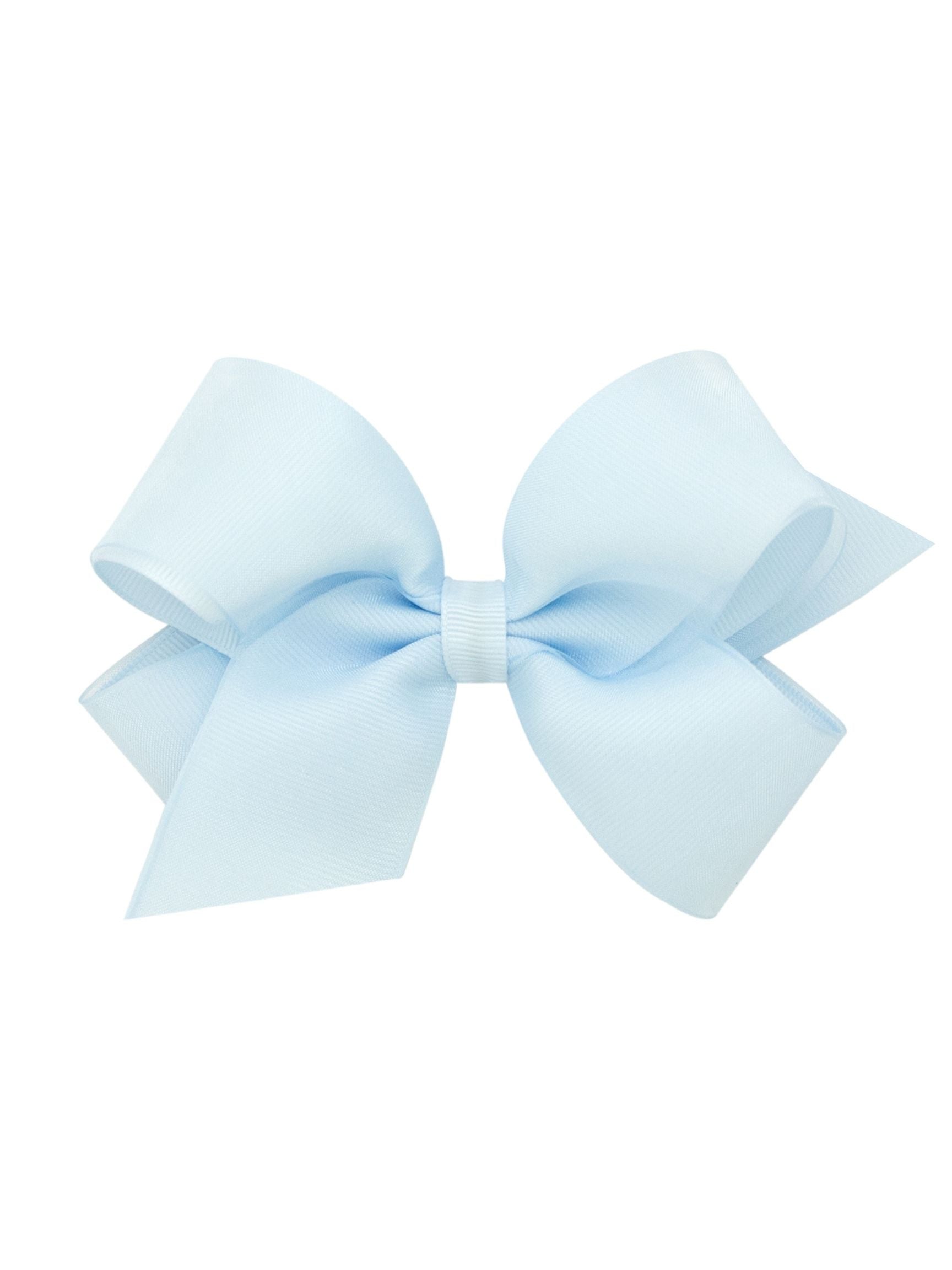 Organza Overlay Grosgrain Hair Bow