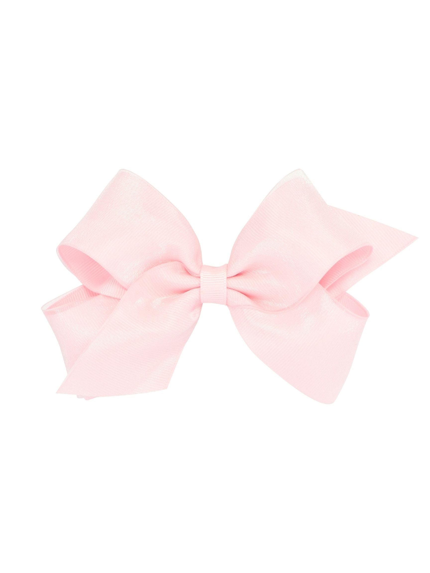 Organza Overlay Grosgrain Hair Bow