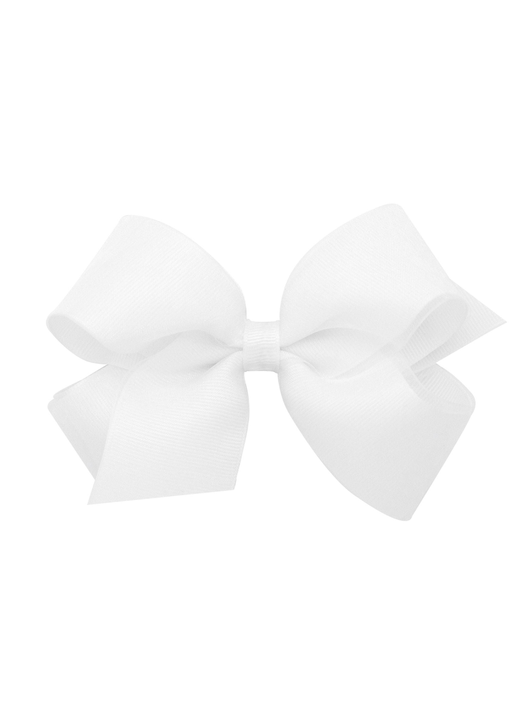 Organza Overlay Grosgrain Hair Bow
