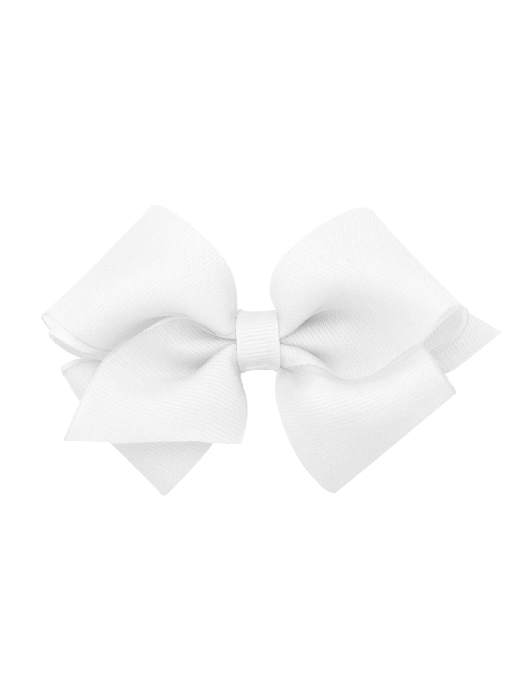 Organza Overlay Grosgrain Hair Bow