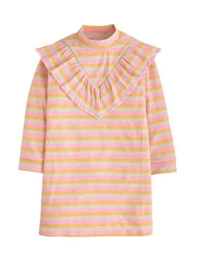 Aspen Dress - Pink Sparkle Stripe