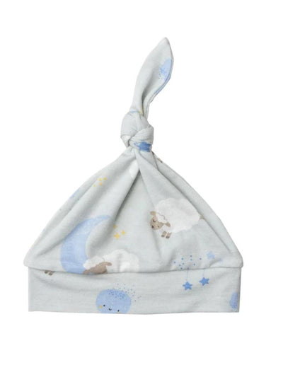 Knotted Hat - Baby Sheep Blue