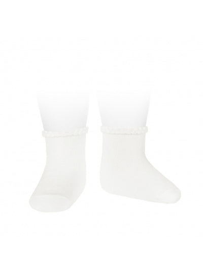 Pattern Cuff Short Socks