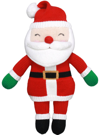 Jolly Santa Claus Hand-Knit Doll