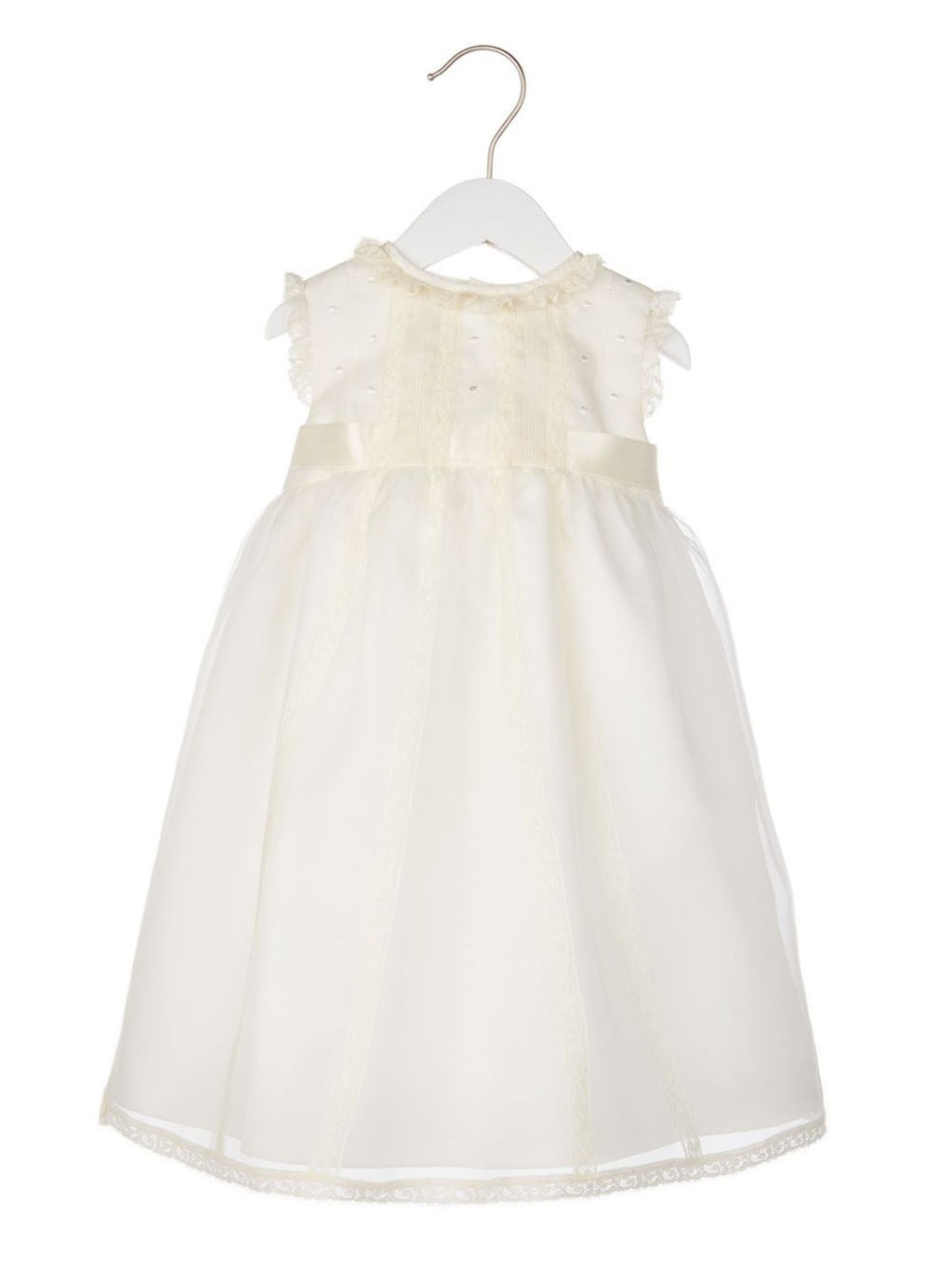 Ivory Silk Organza Special Occasion Dress