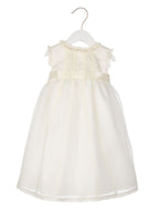 Ivory Silk Organza Special Occasion Dress