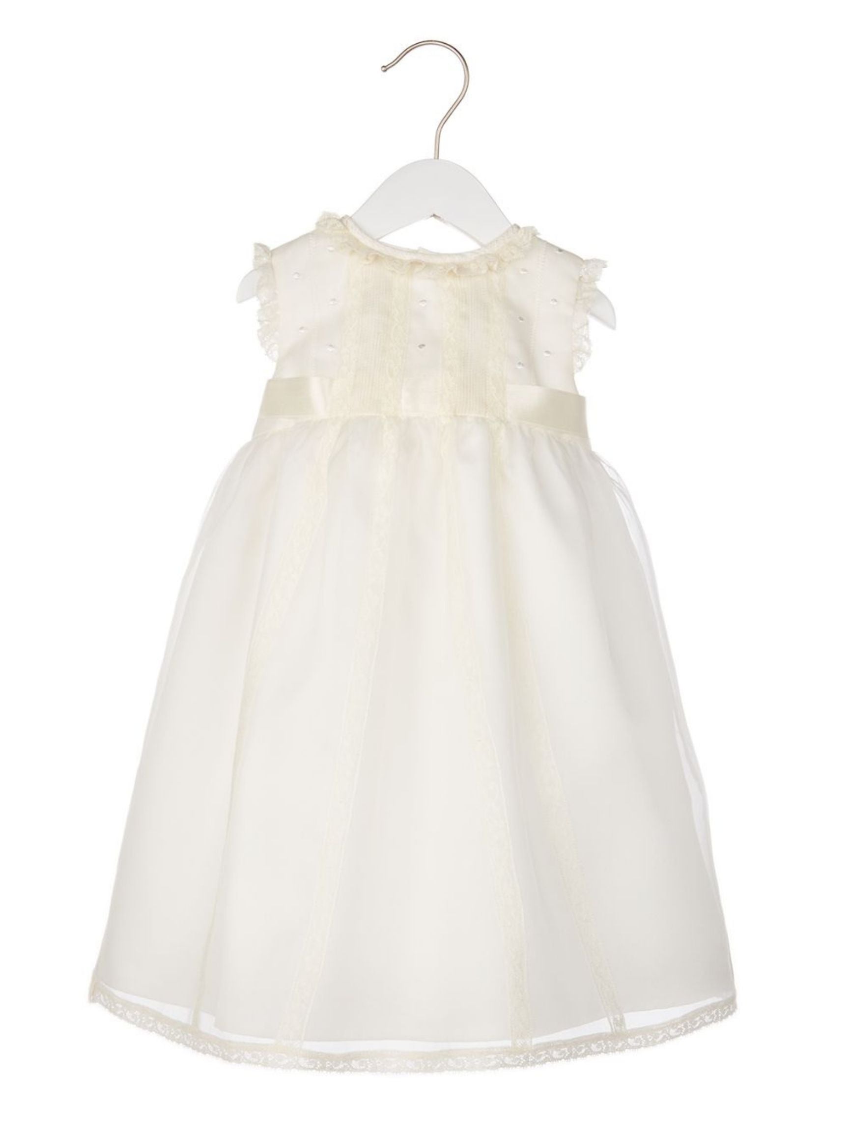 Ivory Silk Organza Special Occasion Dress