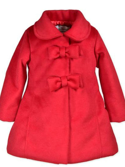 Two-Bow Car Coat - Red