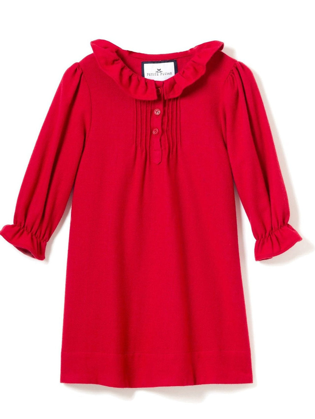 Red Flannel Victoria Nightgown
