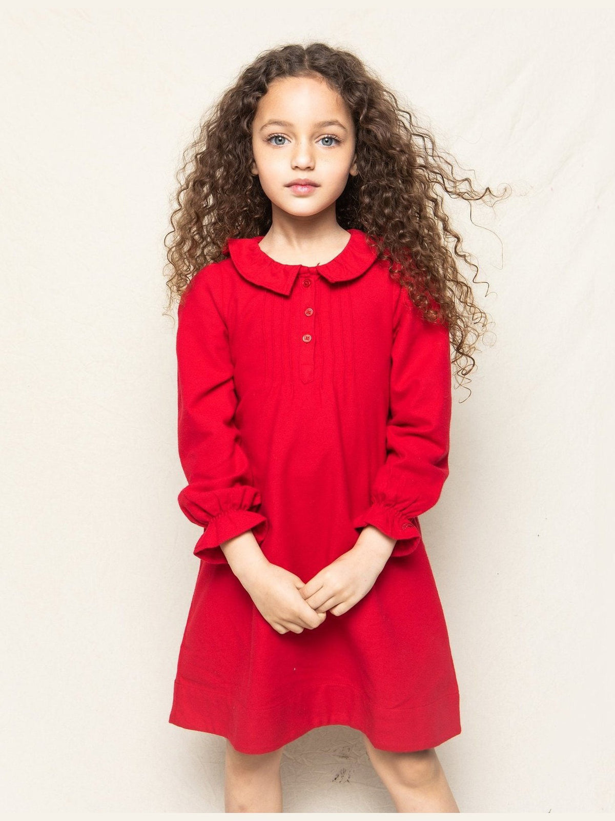 Red Flannel Victoria Nightgown