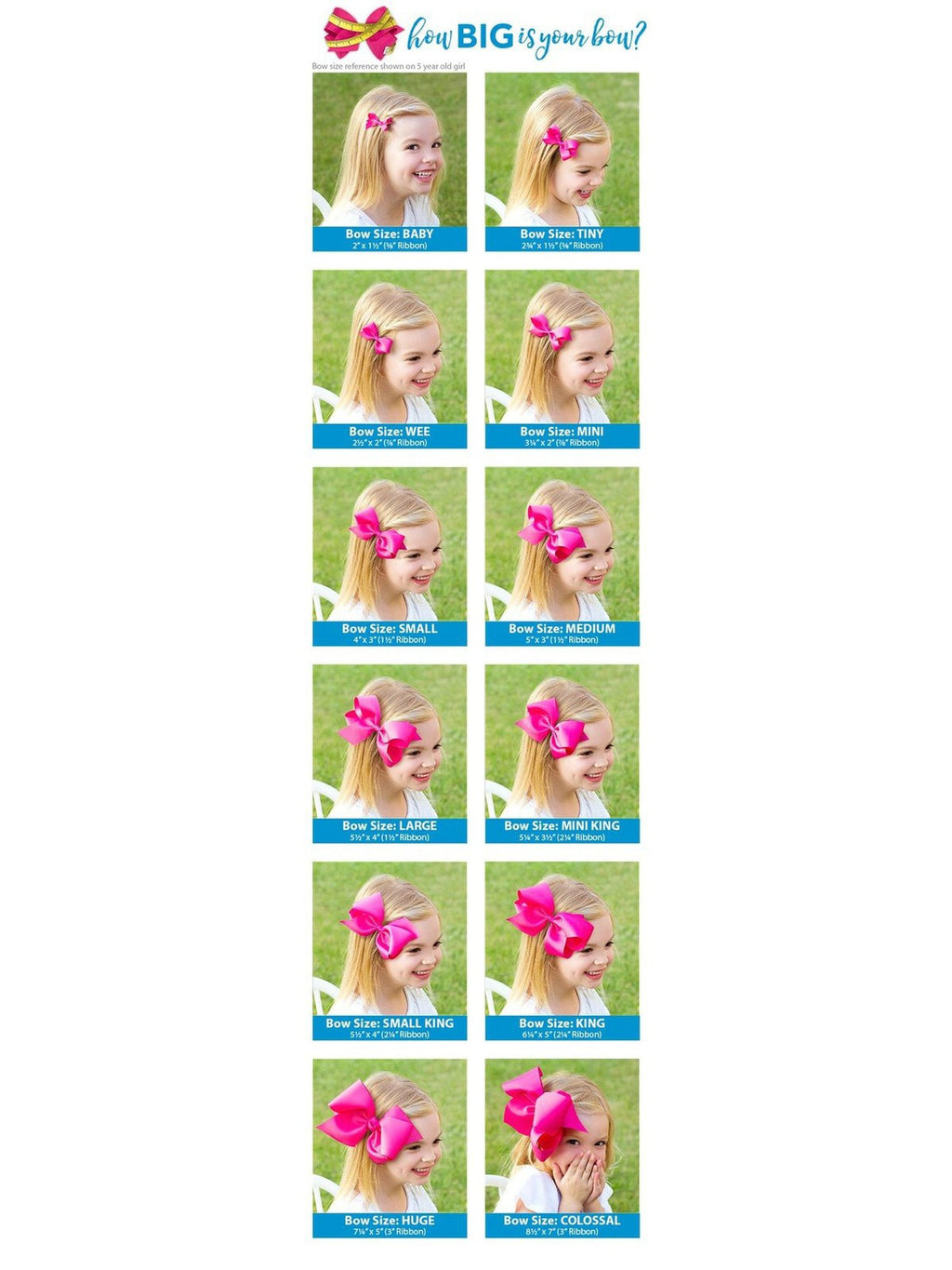 Small Grosgrain Solid Bow - Plain Wrap