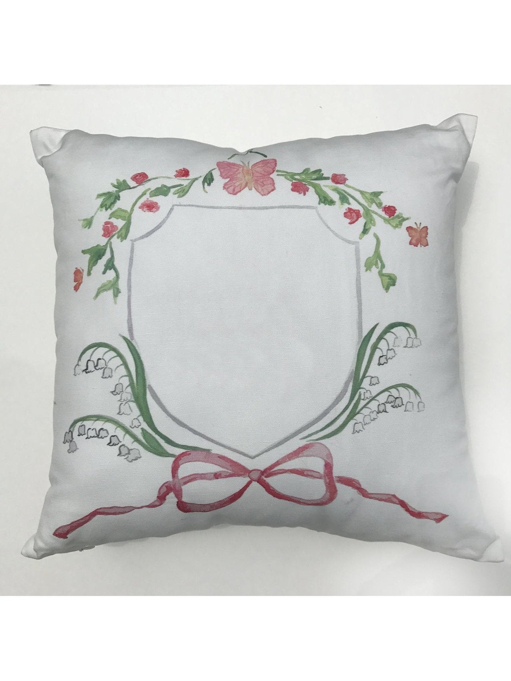 Pink Butterfly Pillow