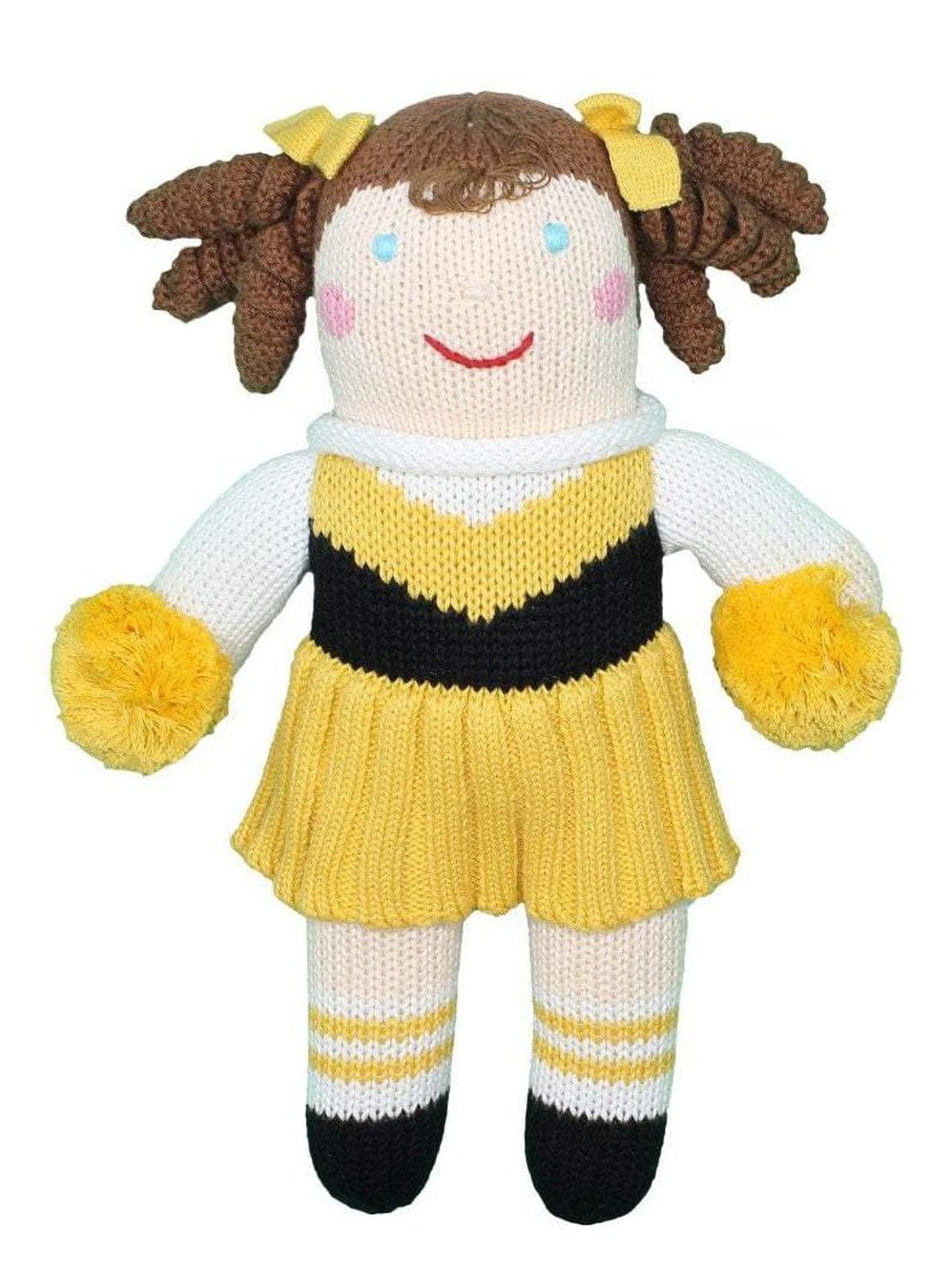 Cheerleader Knit Doll 12"