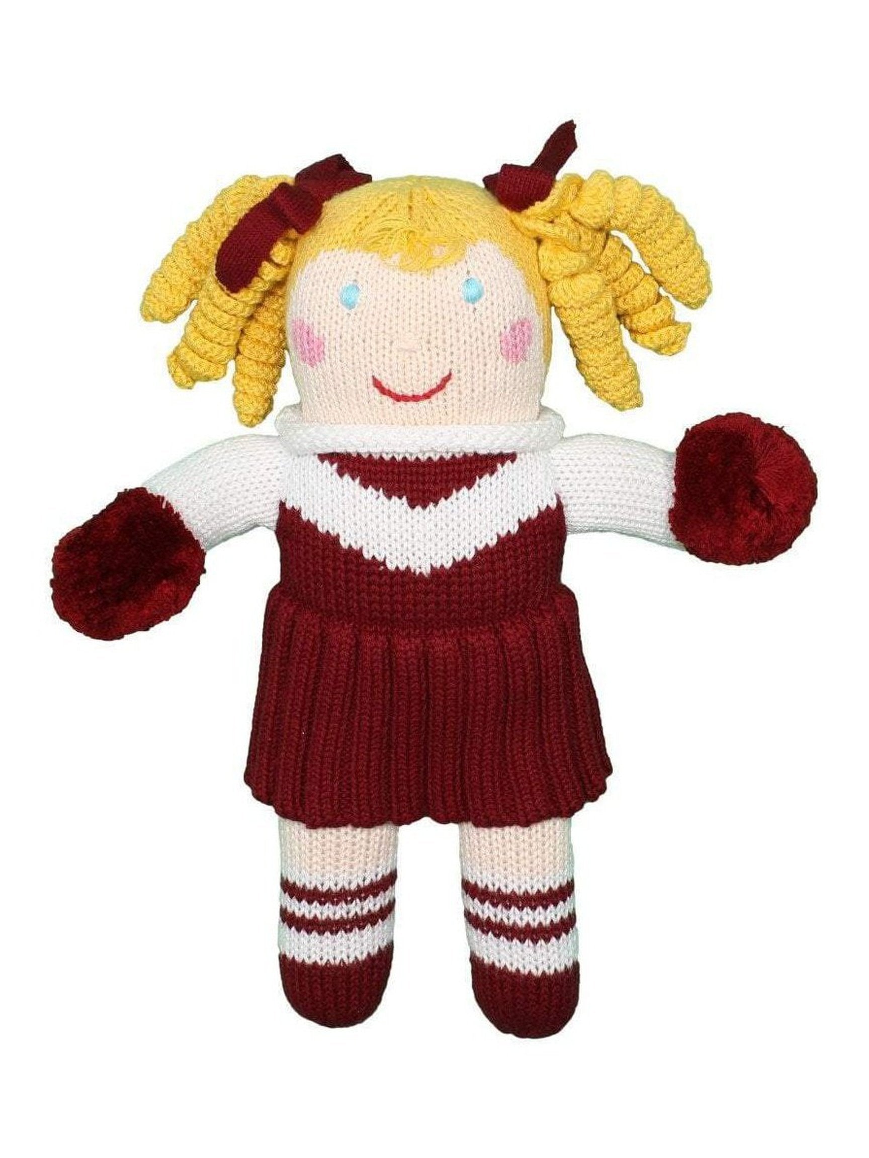 Cheerleader Knit Doll 12"