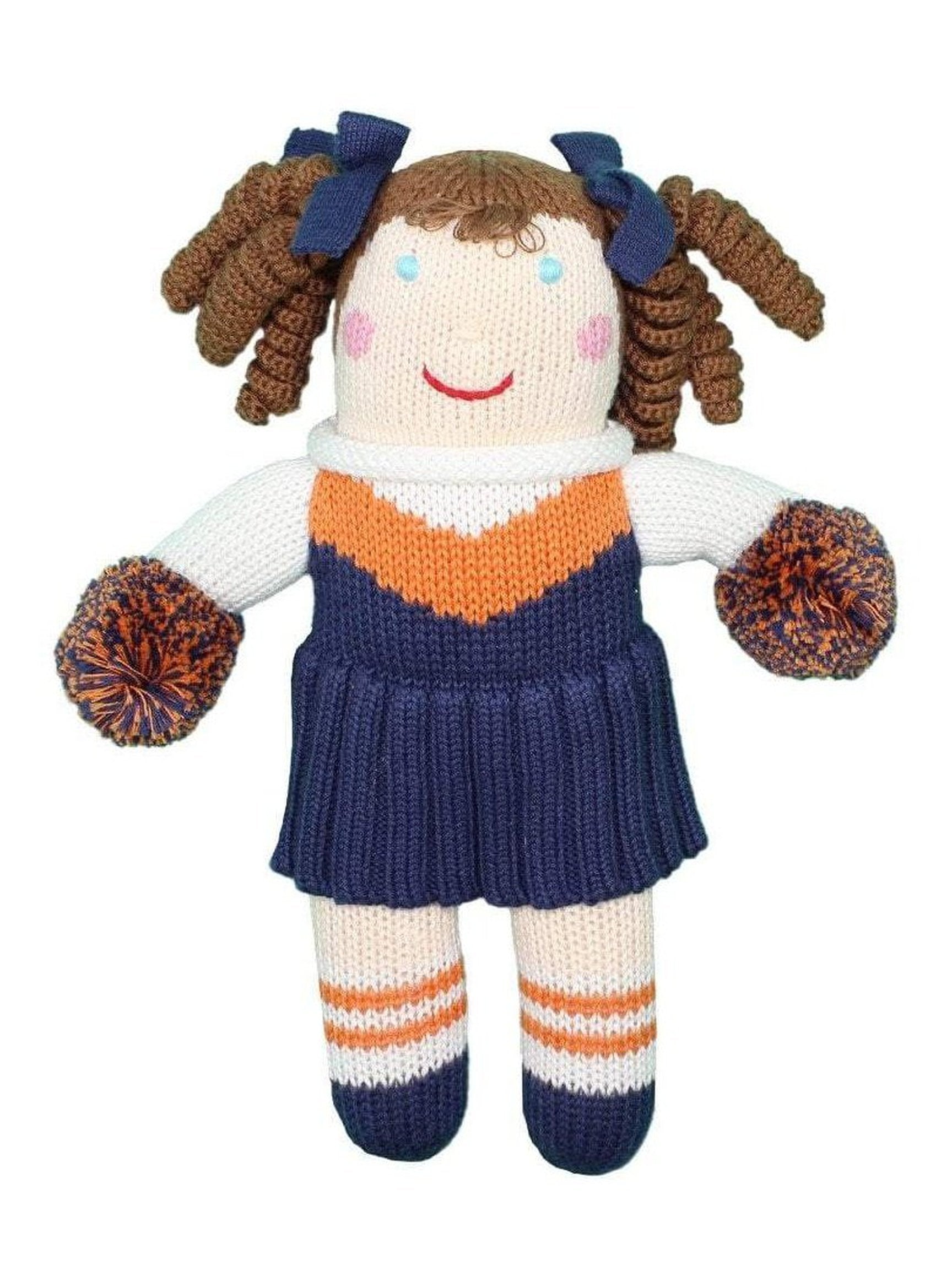 Cheerleader Knit Doll 12"