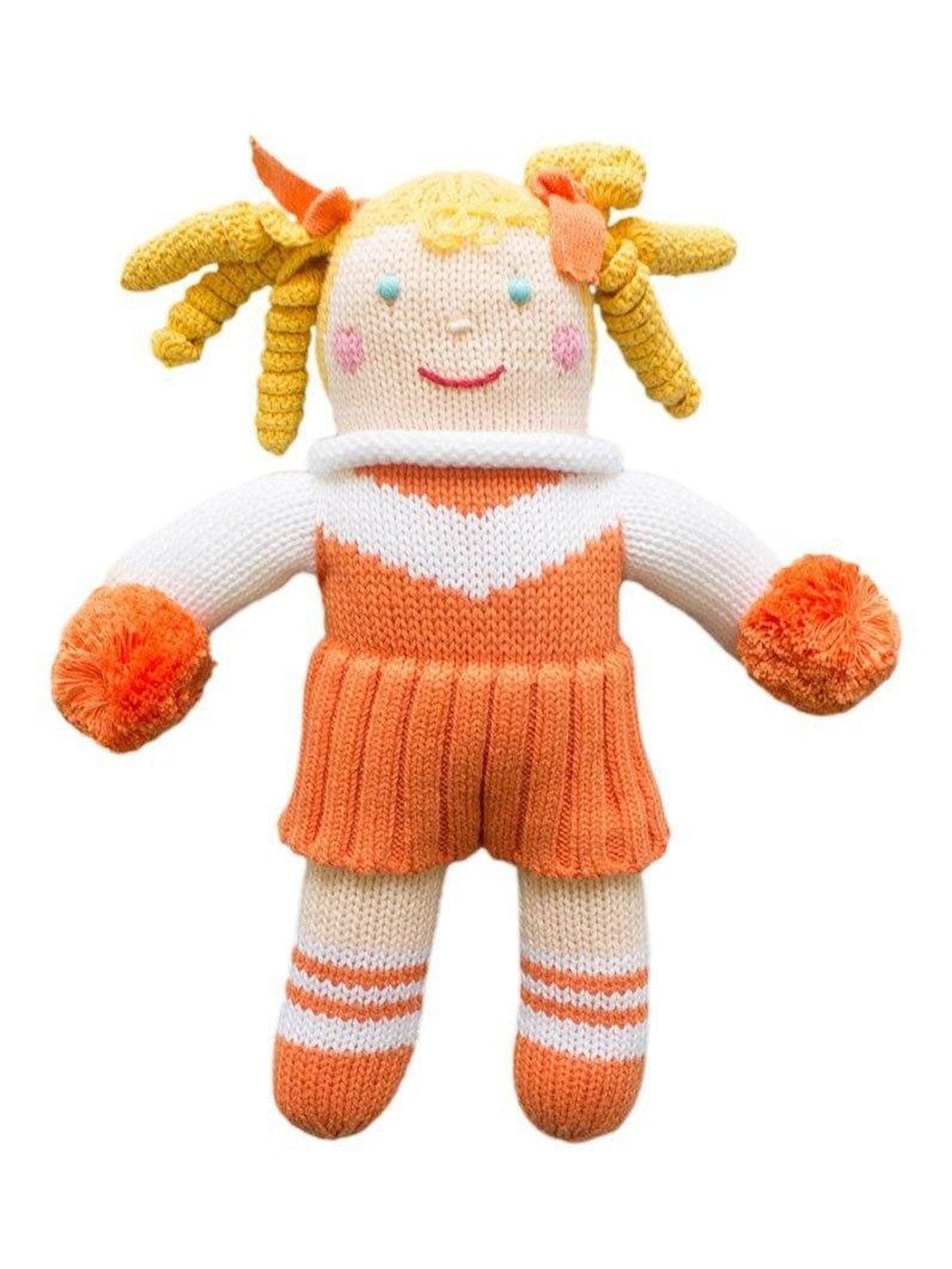 Cheerleader Knit Doll 12"