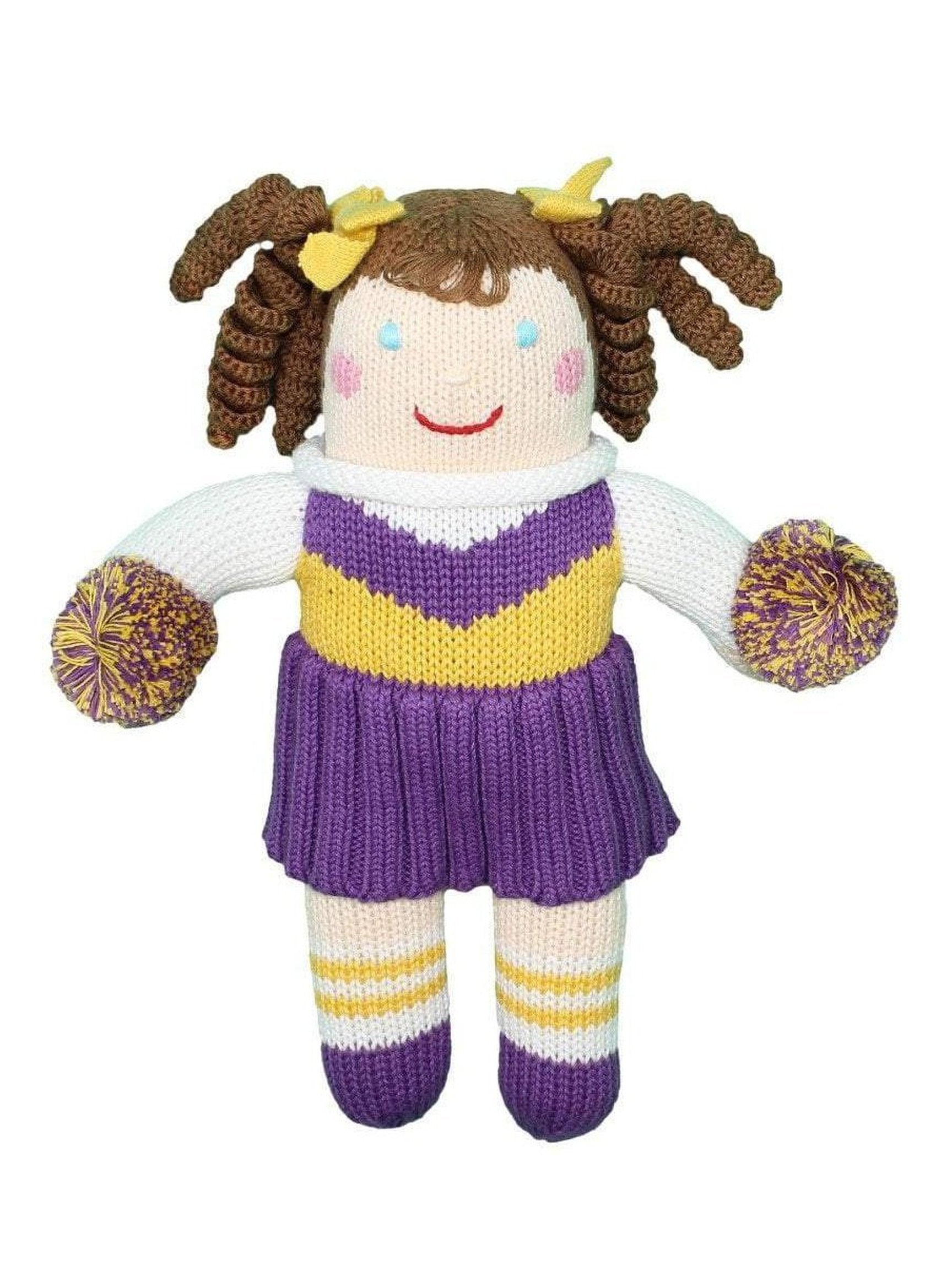 Cheerleader Knit Doll 12"
